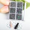Beadsland 7200pcs Flatback Rhinestones,Green Rhinestone Nail Gems Round Crystal Rhinestones for Crafts,Mixed 6 Sizes with Wax Pencil Kit, SS3-SS10,Green Volcano view 2