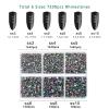 Beadsland 7200pcs Flatback Rhinestones,Green Rhinestone Nail Gems Round Crystal Rhinestones for Crafts,Mixed 6 Sizes with Wax Pencil Kit, SS3-SS10,Green Volcano view 4