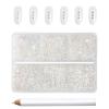 Beadsland 7200pcs Flatback Rhinestones,Transparent Rhinestone Nail Gems Round Crystal Rhinestones for Crafts,Mixed 6 Sizes with Wax Pencil Kit, SS3-SS10,Transparent AB view 1