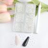 Beadsland 7200pcs Flatback Rhinestones,Transparent Rhinestone Nail Gems Round Crystal Rhinestones for Crafts,Mixed 6 Sizes with Wax Pencil Kit, SS3-SS10,Transparent AB view 3