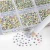 Beadsland 7200pcs Flatback Rhinestones,AB Crystal Rhinestone Nail Gems Round Crystal Rhinestones for Crafts,Mixed 6 Sizes with Wax Pencil Kit, SS3-SS10,Crystal AB view 3