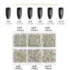 Beadsland 7200pcs Flatback Rhinestones,AB Crystal Rhinestone Nail Gems Round Crystal Rhinestones for Crafts,Mixed 6 Sizes with Wax Pencil Kit, SS3-SS10,Crystal AB view 4