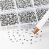 Beadsland 7200pcs Flatback Rhinestones,Silver Rhinestone Nail Gems Round Crystal Rhinestones for Crafts,Mixed 6 Sizes with Wax Pencil Kit, SS3-SS10,Silver Hematite view 3