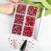 Beadsland 7200pcs Flatback Rhinestones, Red AB Rhinestone Nail Gems Round Crystal Rhinestones for Crafts,Mixed 6 Sizes with Wax Pencil Kit, SS3-SS10, Light Siam view 2