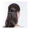 EVER FAITH Wedding Austrian Crystal CZ Art Deco Flower Tear Drop Hair Barrette Clip for Woman Sapphire Blue Silver-Tone view 1