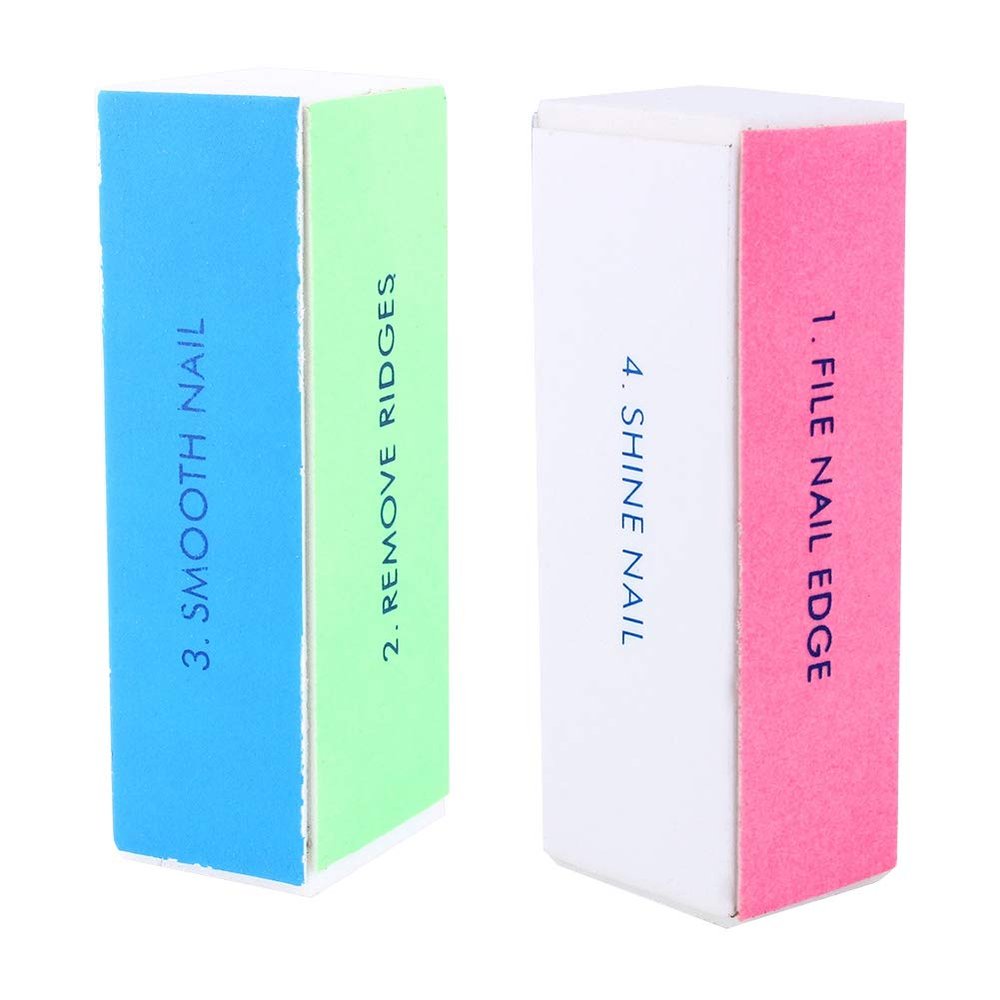 Nail Art Tools,10 Pcs Nail Art Shiner Buffer Buffing 4 Ways Block Sand Sanding File Manicure