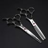 6.0 Inch Hair Scissors Set, Silver Dragon Handle Barber Shears Haircut Scissors Salon Trimming Scissors, Hair Shears Blending Scissor Kit, for Men Women Home Use view 3