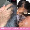 13x4 Short Pixie Bob Cut Straight Ombre 4T613 Honey Blonde HD Transparent Lace Front Human Hair Wig With Baby Hair Pre Plucked Natural Hairline Bleached Knots for Women 150% Density 10 Inch view 4