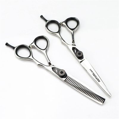 6.0 Inch Professional Hair Scissors Set, Barber Shears Haircut Scissors Salon Trimming Scissors, Bangs Scissors, Sharp and Durable, Japan 440C, with Bag, for Men Women Home Use