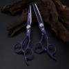 6.0 Inch Professional Hair Scissors Set, Violet Handle Barber Shears Haircut Scissors Salon Trimming Scissors, Hair Shears Blending Scissor Kit, for Men Women Home Use view 3