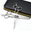 6.0 Inch Professional Hair Scissors Set, Barber Shears Haircut Scissors Salon Trimming Scissors, Bangs Scissors, Sharp and Durable, Japan 440C, with Bag, for Black Barber, Salon, Home