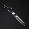 6.0 Inch Professional Hair Scissors Set, Barber Shears Haircut Scissors Salon Trimming Scissors, Bangs Scissors, Sharp and Durable, Japan 440C, with Bag, for Black Barber, Salon, Home view 4