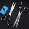 6.0 Inch Hair Scissors Set, Barber Shears Haircut Scissors Salon Trimming Scissors, Hair Shears Blending Scissor Kit, Japan 440C, for Men Women Home Use view 3