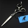 3 PCS Professional Hair Scissors Set, 6.0 Inch Barber Shears Haircut Scissors Salon Trimming Scissors, Bright Big Curved Handle Hair Shears Blending Scissor Kit, for Barber, Salon, Home view 4