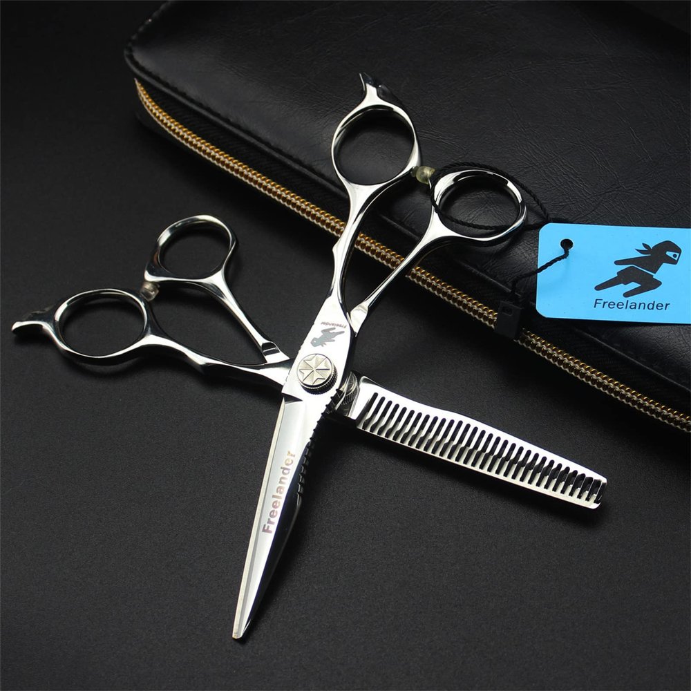 6.0 Inch Professional Hair Scissors Set, Barber Shears Haircut Scissors Salon Trimming Scissors, Retro Style, Sharp and Durable, Japan 440C, for Men Women Home Use