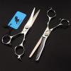 6.0 Inch Professional Hair Scissors Set, Barber Shears Haircut Scissors Salon Trimming Scissors, Retro Style, Sharp and Durable, Japan 440C, for Men Women Home Use view 3