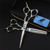 3 PCS Professional Hair Scissors Set, 6.0 Inch Barber Shears Haircut Scissors Salon Trimming Scissors, Hair Shears Blending Scissor Kit, for Men Women Home Use view 1