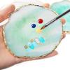 AUOCATTAIL Nail Art Design Tool Kit with Resin Palette, Rotating Display Stand, 2-Way Acrylic Dotting Pen, Green view 2