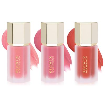 KIMUSE Liquid Blush - Soft Cream Blush for Cheeks, Long-Wearing, Waterproof & Smudge Proof, Dewy Finish