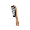 Luxshiny 1a Sandalwood and Horn Round Handle Comb for Hairdressing -static Detangling Massage Tool for Home and Barber Use Non-scratch Scalp Care view 2