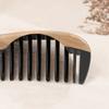 Luxshiny 1a Sandalwood and Horn Round Handle Comb for Hairdressing -static Detangling Massage Tool for Home and Barber Use Non-scratch Scalp Care view 3