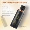 EMEDA Lash Shampoo Concentrate for Eyelash Extensions 100ml Eyelash Extension Cleanser Concentrate Bulk Liquid Kit with Brush Bottle Foam Soap Lash Bath Solution - Makes 20 Bottles 50ml Shampoo (Rose) view 2