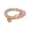 BBRATS Rose gold-toned AD Stone Handcrafted French Barrette Hair Pin For Women and Girls view 2