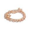 BBRATS Rose gold-toned AD Stone Handcrafted French Barrette Hair Pin For Women and Girls view 4