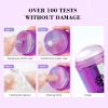 Saviland French Tip Nail Stamp: 5PCS Purple Radium Jelly Stamper Nail Art Stamper Kit, Long & Short Clear Silicone Nail Stamping with Scrapers Nail Stamp for French Manicure view 2