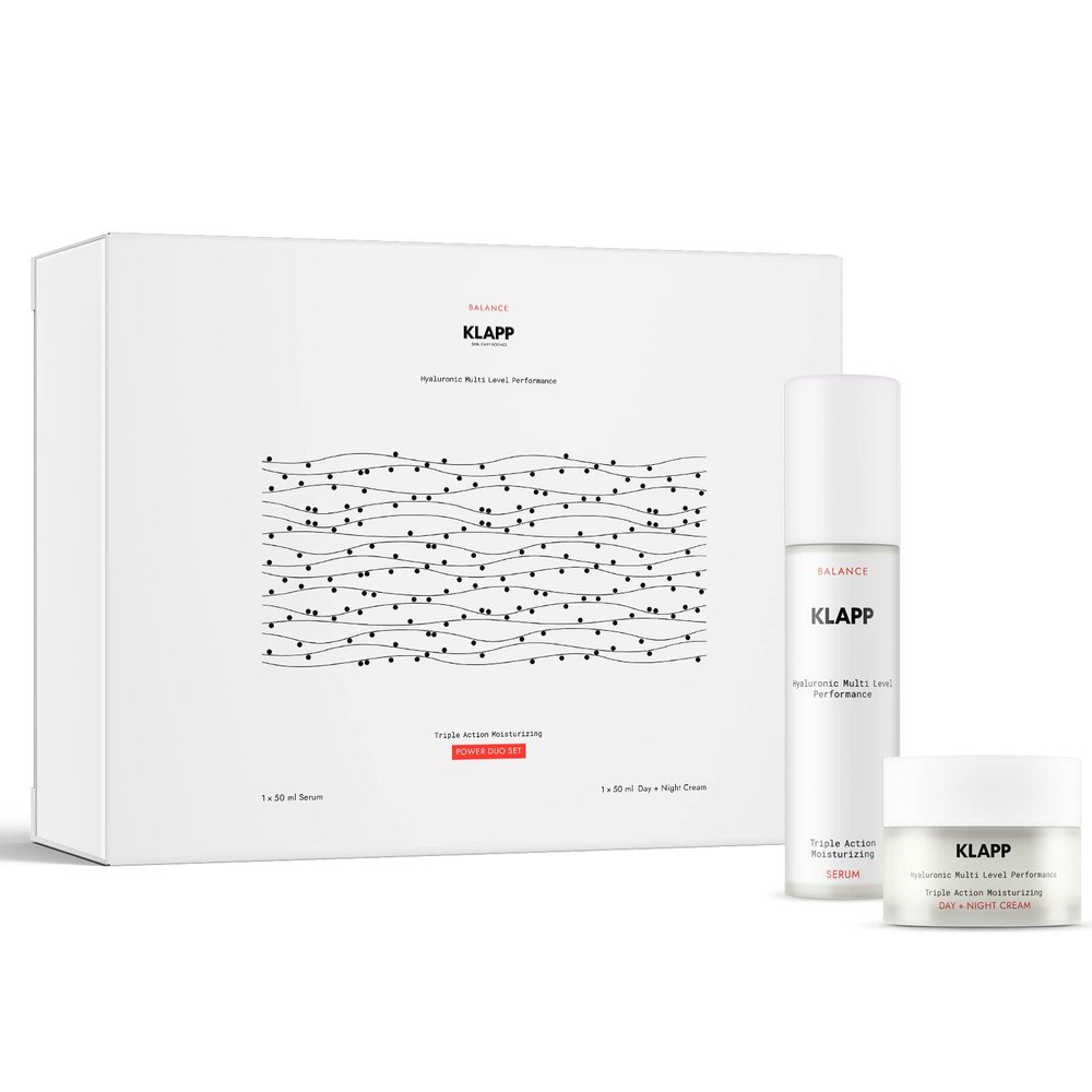 Klapp Hyaluronic Multi Level Triple Action Moisturizing Power Duo Set