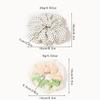 3 Pack Cute Lace Floral Hair Scrunchies for women, Lace Flower Hair Ties Floral Hair bands Scrunchies Ponytail Holders Floral Headbands Accessories for Girls view 4