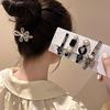 BBRATS Metal, Plastic Pearl Barrettes for Women, Black, 11 Piece view 3