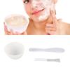 Face Mask Mixing Bowl Set, 3pcs DIY Mask Tool Set Mask Bowl Mask Brush Spatula Set Silicone Mask Mixing Tool Kits Skin Mask Applicator for Women Man Facemask Mixing view 3