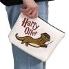G2TUP Harry Otter Makeup Bag - Sea Otter Animal Lovers Cosmetic Bag Zipper Travel Bag - White view 2