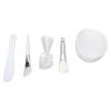 Face Mask Mixing Bowl Set, 5 in 1 DIY Facemask Mixing Tool Kit with ilicone Brush Soft Brush Mixing Bowl Spatula Measuring Cup Spoon Skin Mask Applicator Skin Care Kits view 1