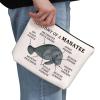 G2TUP Manatee Lover Gift Anatomy Of A Manatee Makeup Bag Manatee Fan Cosmetic Bag Manatee Mom Gift Sea Cow Lover Gift Zipper Travel Bag (Anatomy Of A Manatee White Bag) view 2