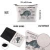 G2TUP Manatee Lover Gift Anatomy Of A Manatee Makeup Bag Manatee Fan Cosmetic Bag Manatee Mom Gift Sea Cow Lover Gift Zipper Travel Bag (Anatomy Of A Manatee White Bag) view 3