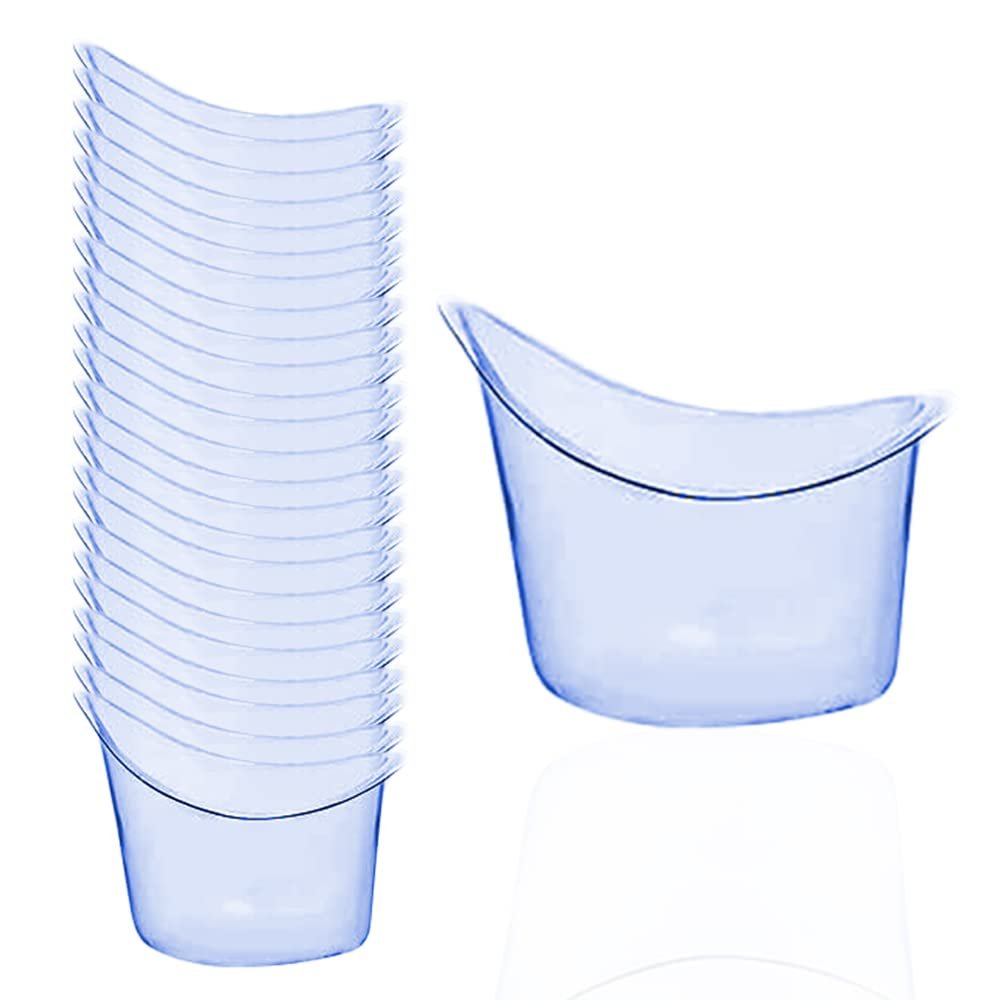 Disposable Eye Wash Cups for Refresh & Clean Tired - 50 Pcs Portable Eye Flush Cleaning Cups, Non Sterile, 50Pcs