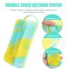 COHEALI Silicone Body Scrubber Scalp Dual-Sided Exfoliating Shower Brush for and Relaxation for All Skin Types and Hair Care Floral Mix view 2