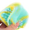 COHEALI Silicone Body Scrubber Scalp Dual-Sided Exfoliating Shower Brush for and Relaxation for All Skin Types and Hair Care Floral Mix view 4