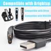 BOEEA Charger Cable Compatible with Ufree/Brightup/VIKICON Beard Trimmer All-in-one Multifunctional Grooming kit Hair Clippers USB Cable view 4
