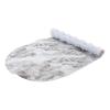Bath Bliss 2 Pack Shower Tub Mat | Oval Anti-Slip Bathmat | Suction Cup Base | Drain Holes | Safety | Marble Print view 4