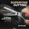 Fagaci Thinning Shears 6 Inch with Extremely Sharp Blades, Professional Hair Thinning Scissors, Durable, Smooth Motion & Fine Cut, Thinning Scissors with Sheath, Cleaning Leather, Key&Rings view 2