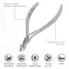 ZMOI Cuticle Nippers  Professional Cuticle trimmer  Premium Stainless Steel Cuticle Remover Tool  Cuticle Cutter for Cuticle Trimming and Hangnails (Single Spring - Haft Jaw 5mm) view 3
