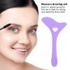 Brrnoo Silicone Stencils, Reusable Eyelash Applicator Tool Mascara Guard Stencil, Eyelash Pads Tool Mascara Aid Eye Makeup Applicators () view 2