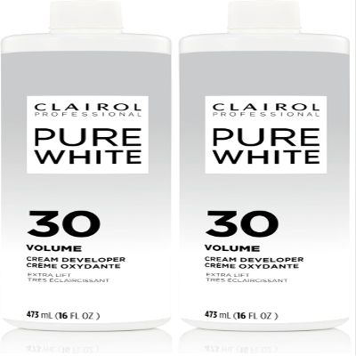 Clairol Professional Pure White 30 volume Crme Developer, 16 oz (Pack of 2)