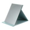 Beaupretty 2pcs Modern Ultrathin Leather Mirror Small Tabletop Foldable Rectangular Bedroom Standing Stand Tools Dresser Cosmetic Base Outdoor Home Dressing Portable Desktop Folding with for view 2