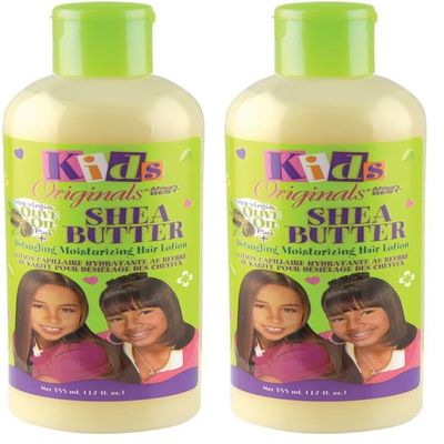 Africas Best Kids Orig Lotion Shea Butter Detangling 12 Ounce (354ml) (Pack of 2)