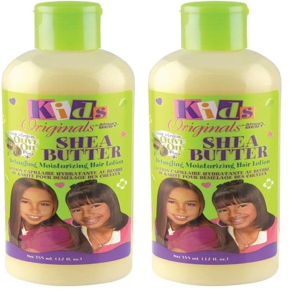 Africas Best Kids Orig Lotion Shea Butter Detangling 12 Ounce (354ml) (Pack of 2)