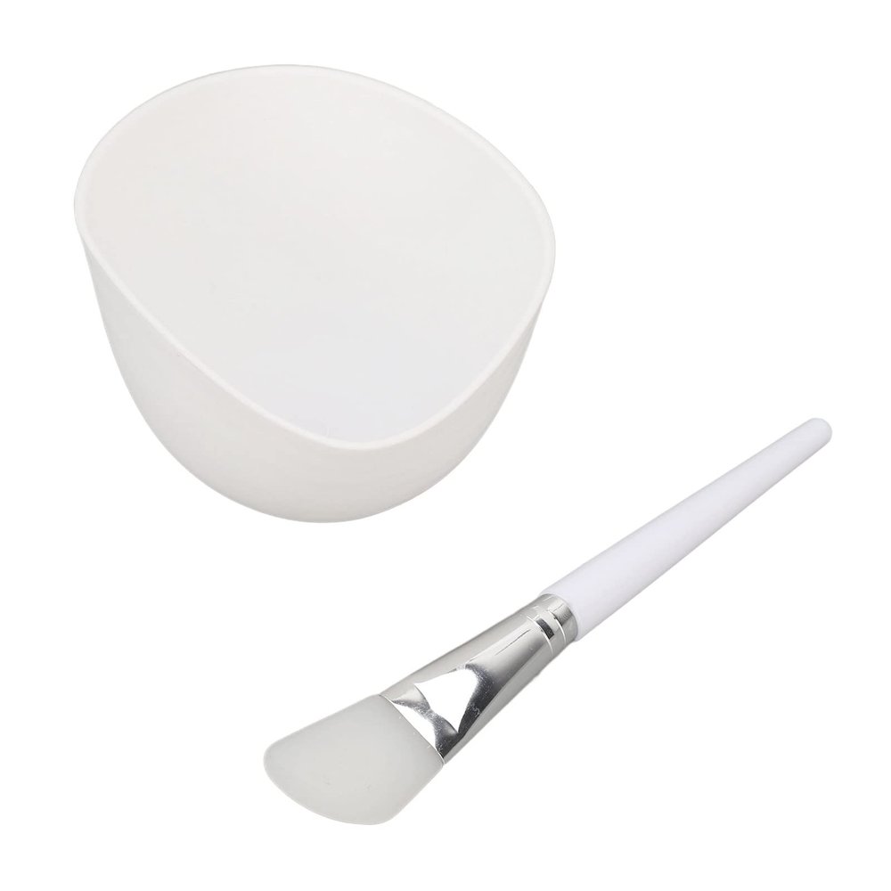 DIY Silicone Brush Set for Face Masks, Lightweight & Exquisite Mixing Foldable Bowl Set for Masks Treatments